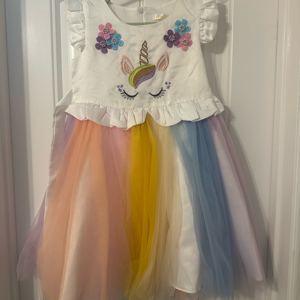 Unicorn Rainbow Tutu Dress for Kids